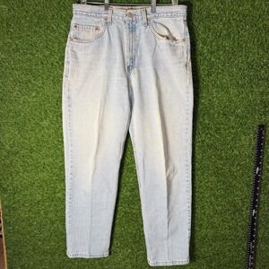 Vintage Levi's 550 Mens Relaxed Fit Jeans Light Wash Size 34x30 Denim‎ Pants USA